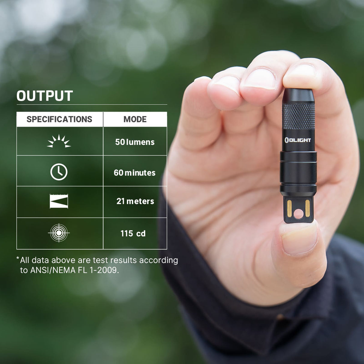 Olight imini 2 | mini taaslaetav võtmehoia taskulamp | 50 lm