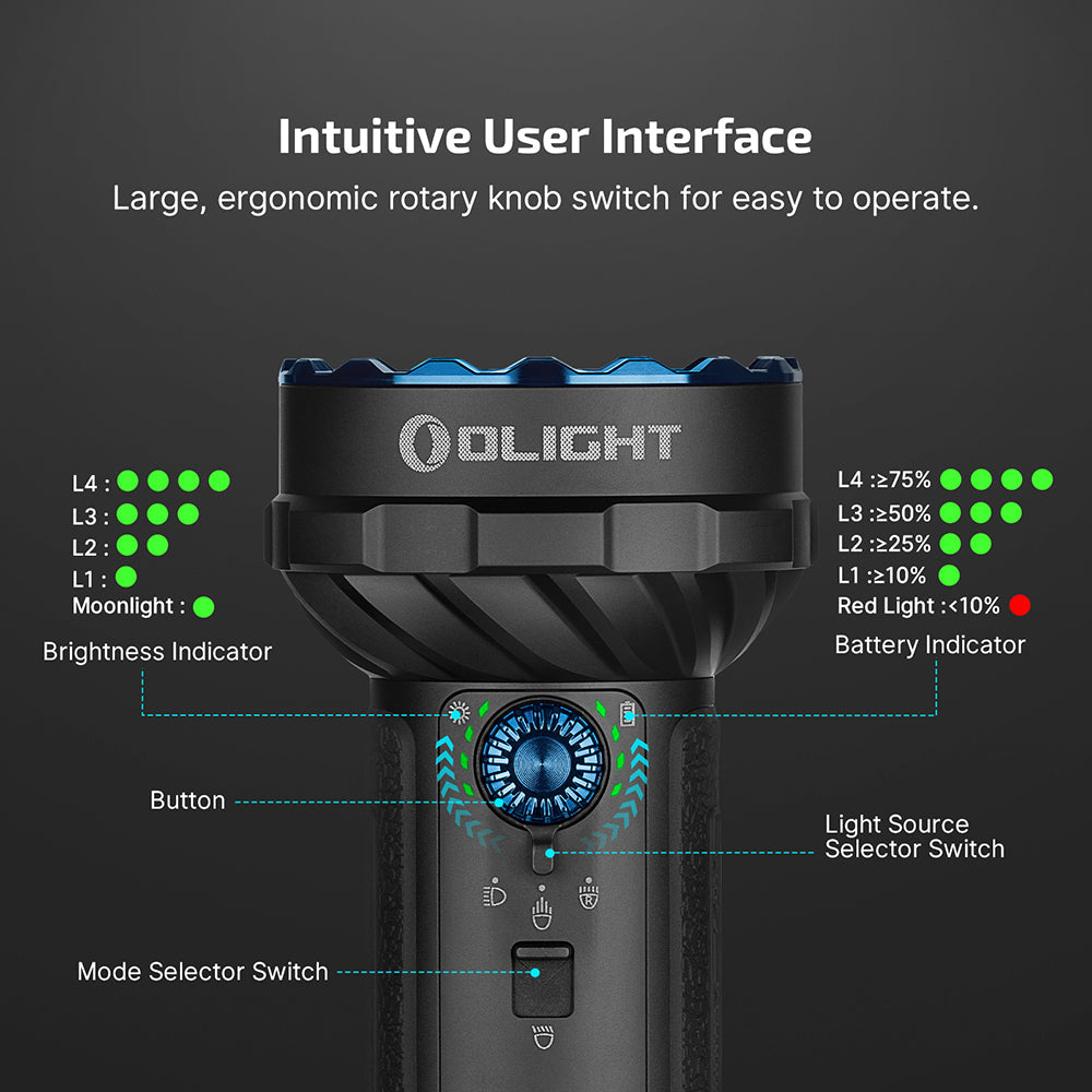 Olight Marauder 2 Mini | võimas laetav taskulamp | 10.000 lm