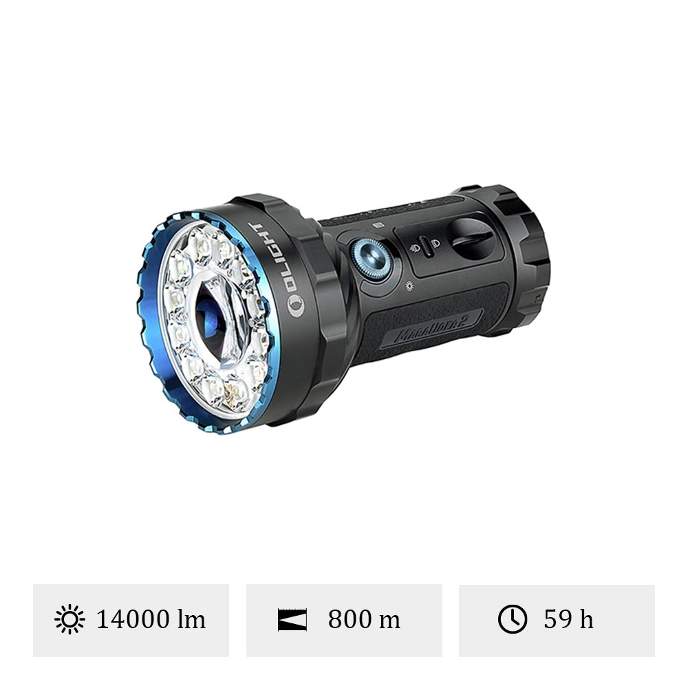 Olight Marauder 2 | ülivõimas laetav taskulamp | 14.000 lm