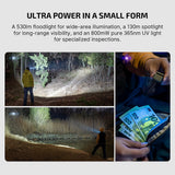 Olight Oclip Ultra | 3-in-1 klambriga EDC-valgusti | 530 lm - Oliivroheline