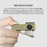 Olight Oclip Ultra | 3-in-1 klambriga EDC-valgusti | 530 lm - Oliivroheline