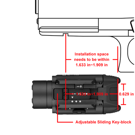 Olight PL-3R Valkyrie | püstolilamp | 1.500 lm