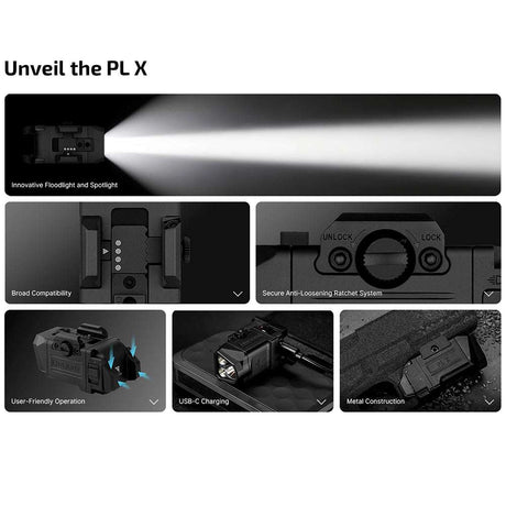 Olight PL X | püstolivalgusti | 1.200 lm