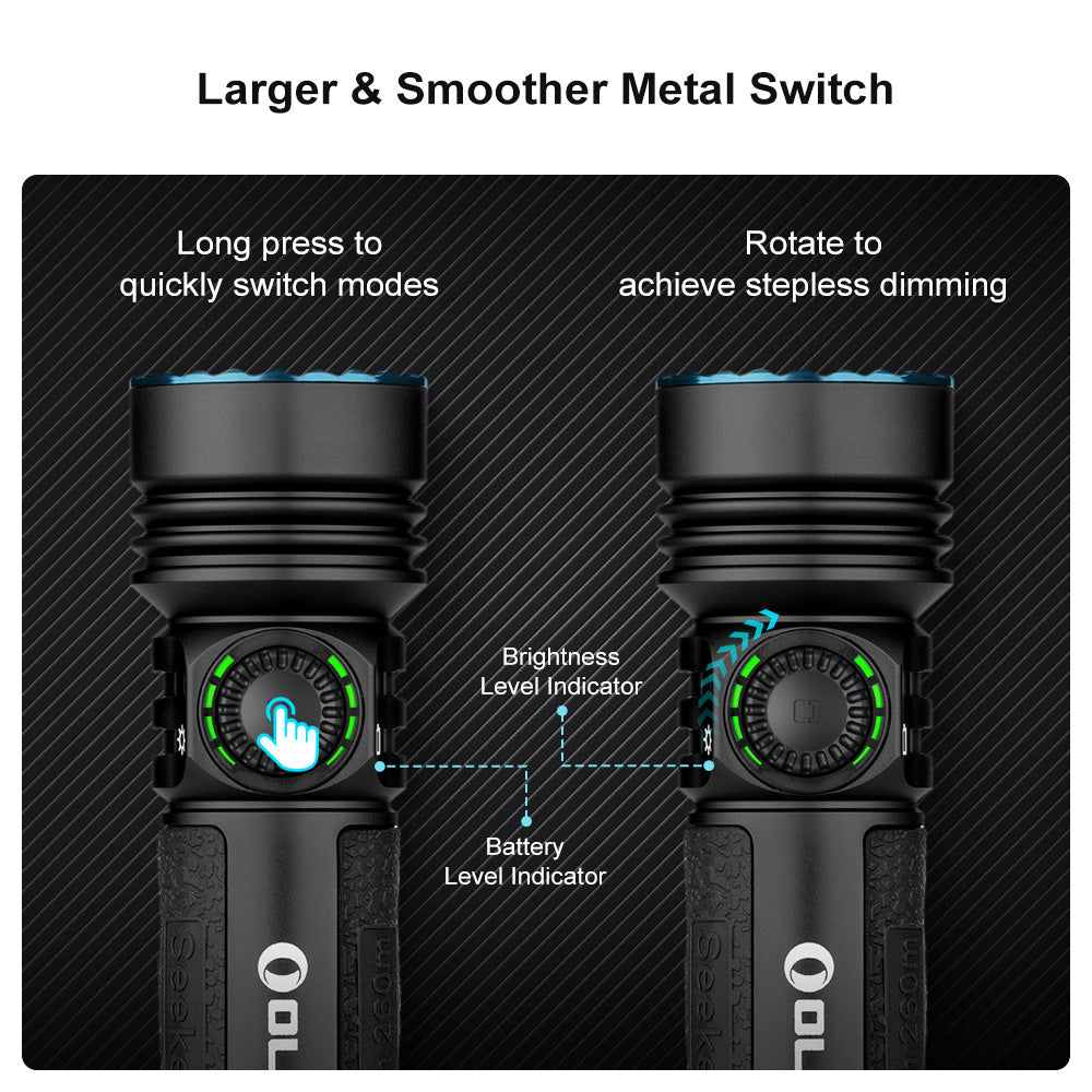 Olight Seeker 4 Pro | suure võimsusega taskulamp | 4.600 lm