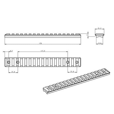 Savage 110 Long Action Picatinny siin [steel]