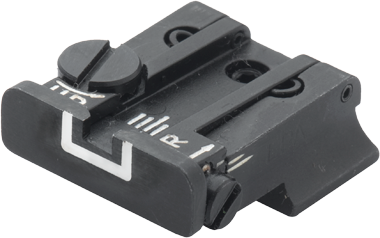 Smith & Wesson [Cal. 10 Cal. 45 3rd Gen] reguleeritav tagumine sihik | valged jooned