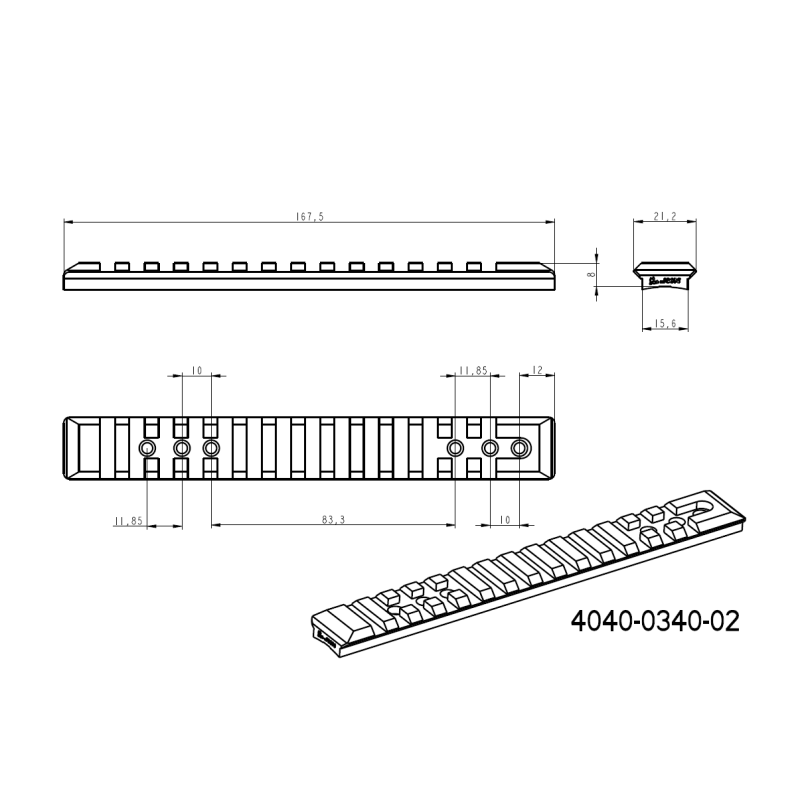 Steyr SM12 [8x57] Picatinny rail [steel]