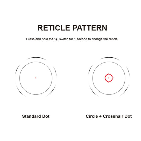 Vector Optics Nautilus 1x30 Scope Double Reticle punatäppsihik