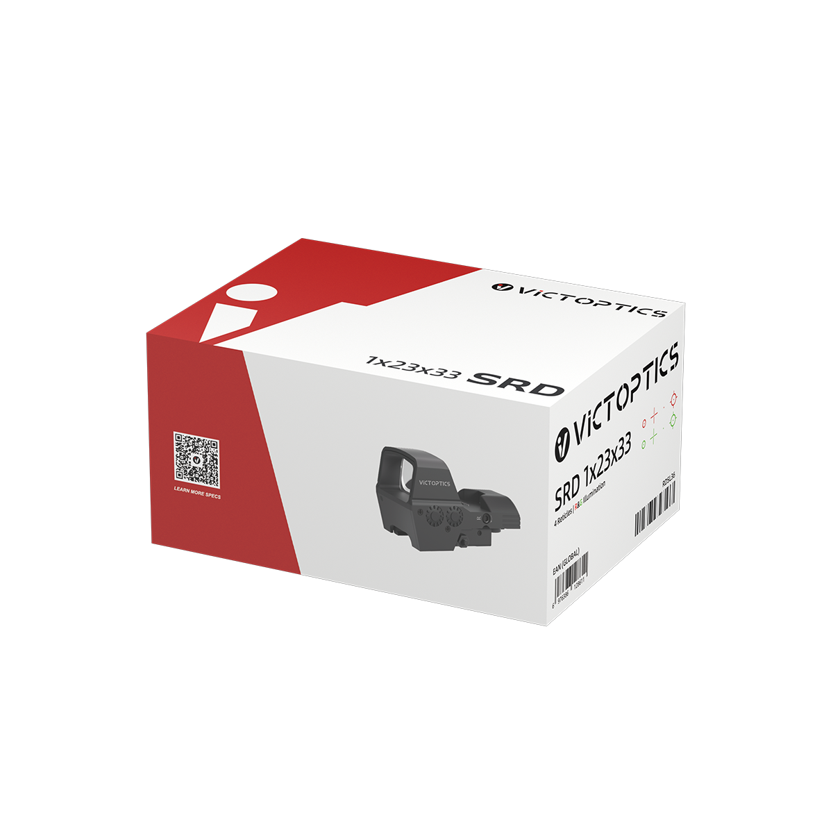VictOptics SRD 1x23x33 Four-Reticle punatäppsihik